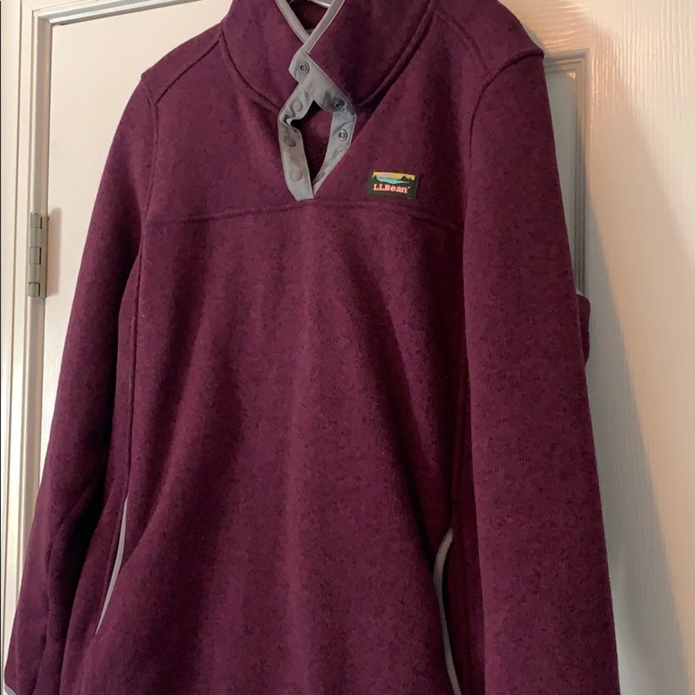 LL bean sweater fleece